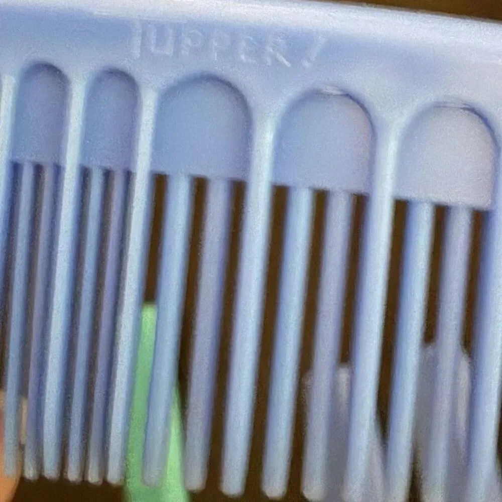 Vintage Tupperware Lot of 10 Plastic Hair Combs Colorful Blue Orange Aqua White